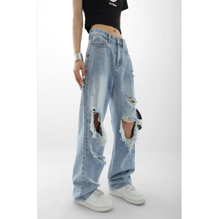 Drune Damenjeans mit zerrissenen