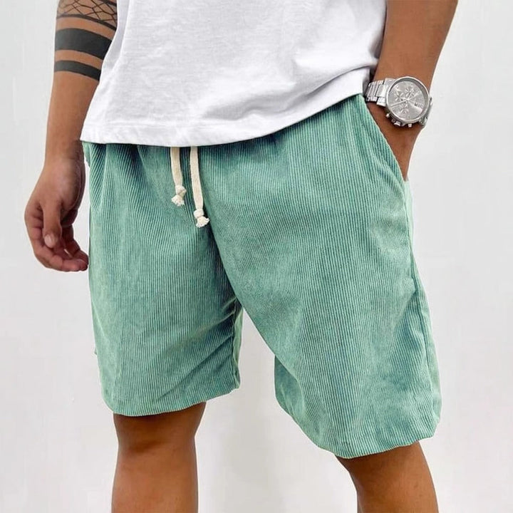 Drune | Herren Casual Kordelzug Cord Shorts