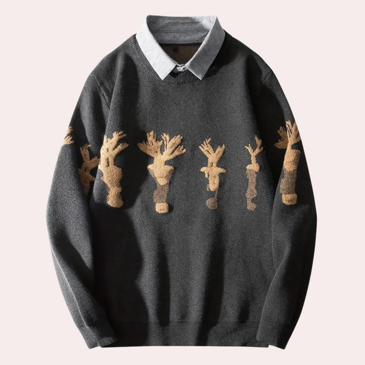 Drune | Lässige Bequeme Herrenpullover Für Komfort