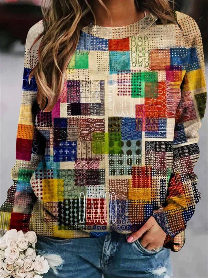 Drune | Bedruckter Wollpullover