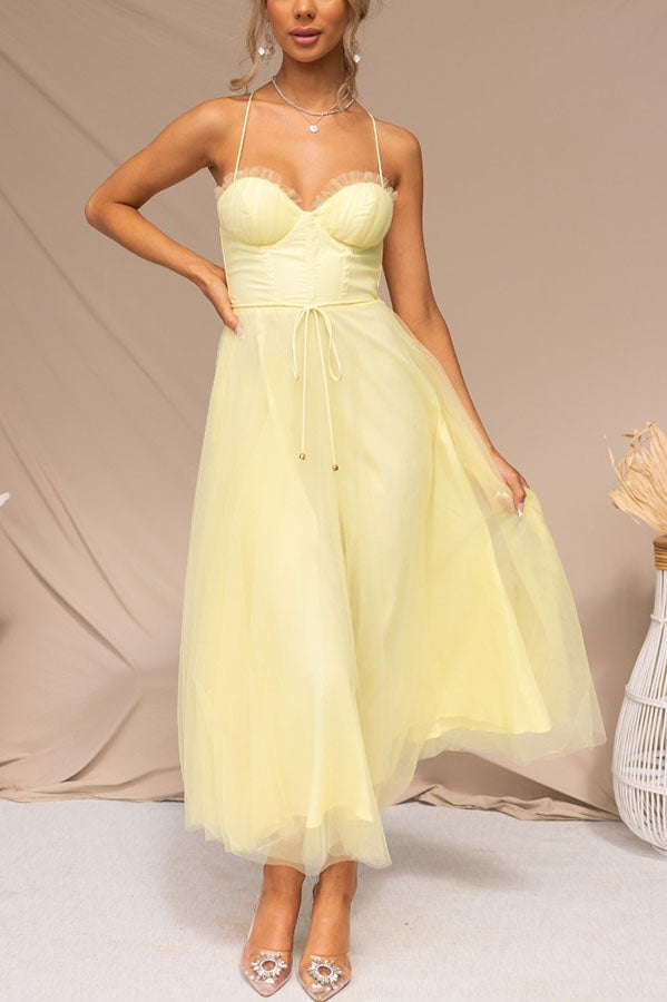 Drune - Modernes prinses chiffon Kleid