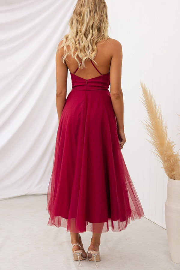 Drune - Modernes prinses chiffon Kleid