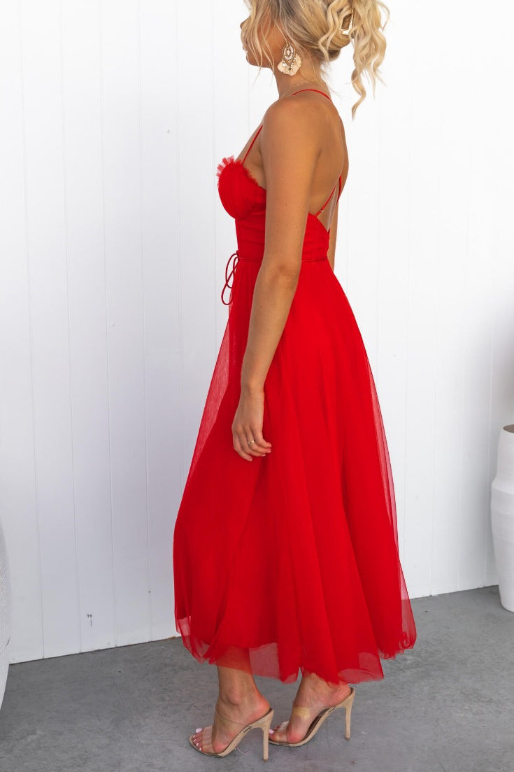 Drune - Modernes prinses chiffon Kleid