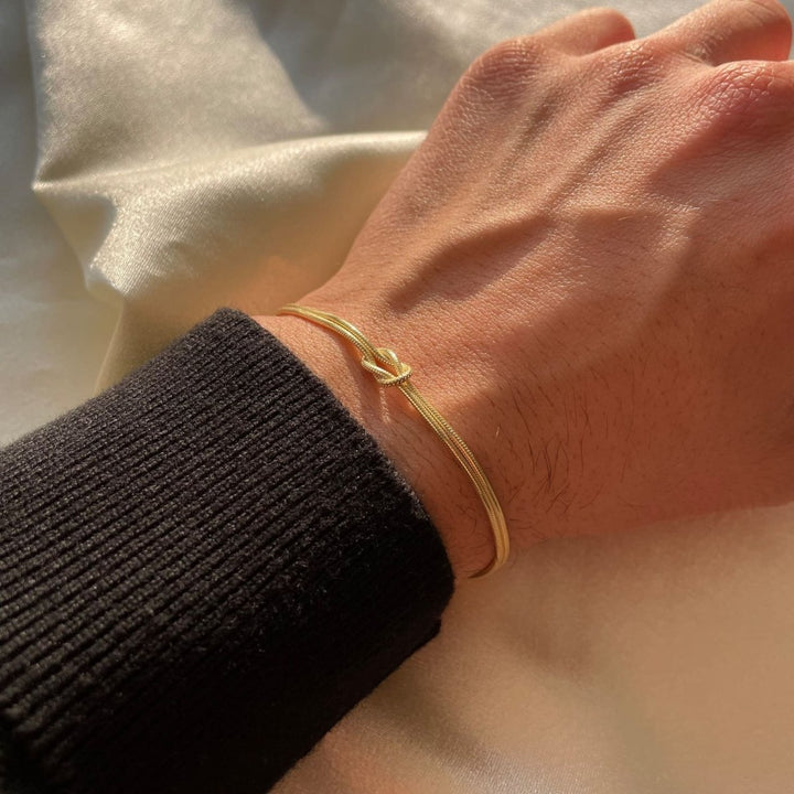 Drune | Minimalistisches Armband Liebesknoten
