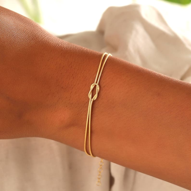 Drune | Minimalistisches Armband Liebesknoten