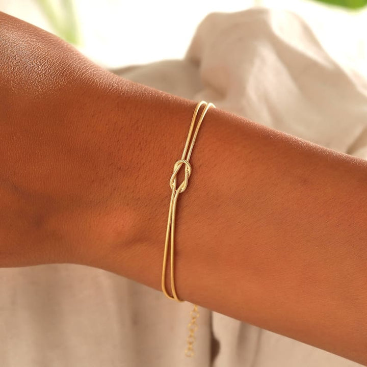Drune | Minimalistisches Armband Liebesknoten