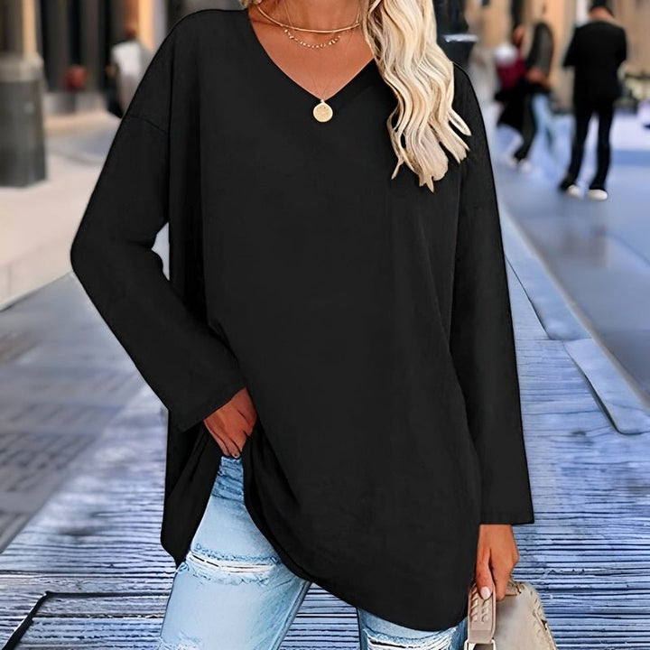 Drune | Oversized V-Ausschnitt Pullover für Damen