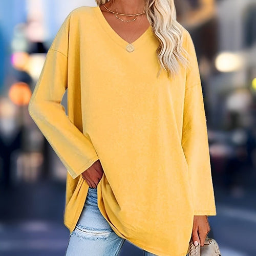 Drune | Oversized V-Ausschnitt Pullover für Damen