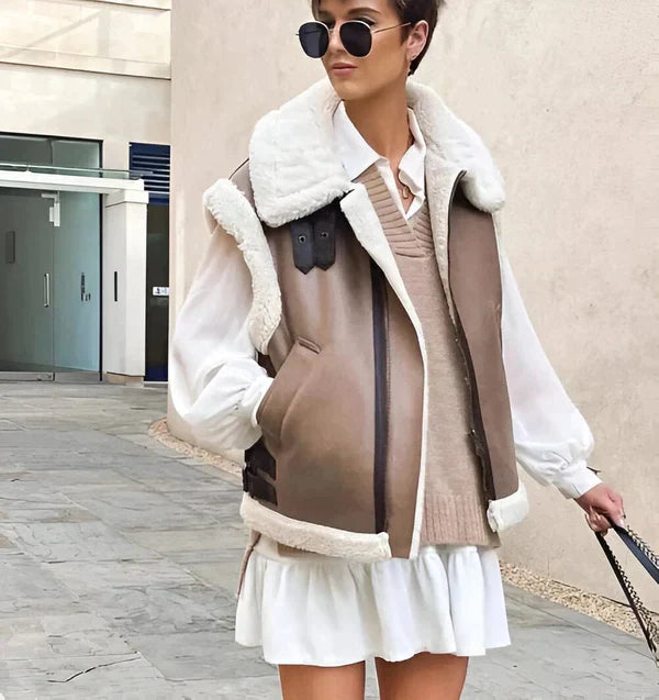 Drune | Hannah  I Autumn vest with teddy lining