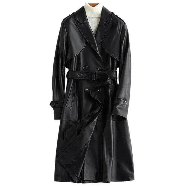 Drune | Angel Leder-Trenchcoat für Damen