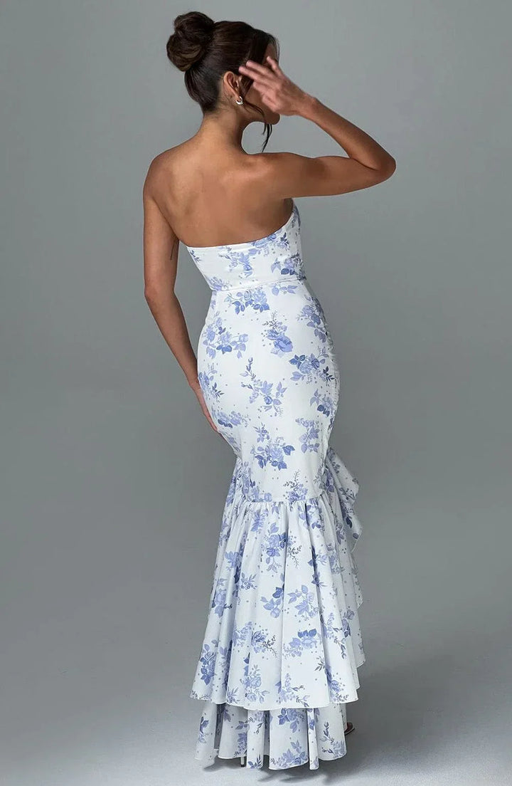 Drune | Ärmelloses Maxikleid Mit Schlitz Und Rüschen Für Frauen