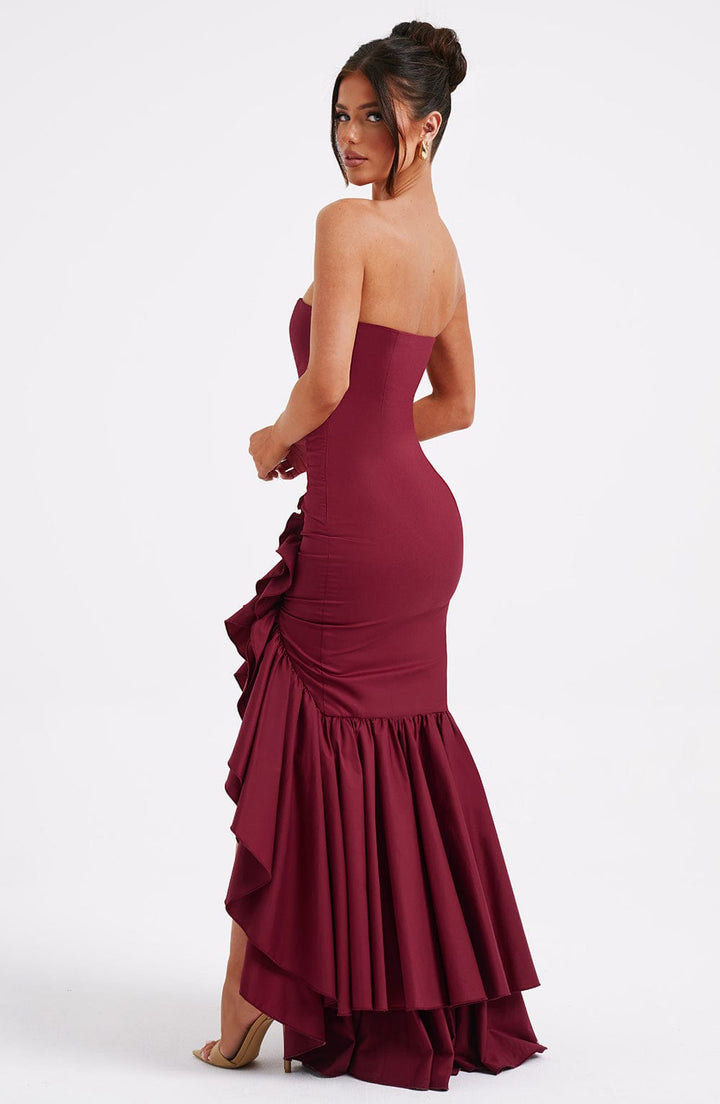 Drune | Ärmelloses Maxikleid Mit Schlitz Und Rüschen Für Frauen