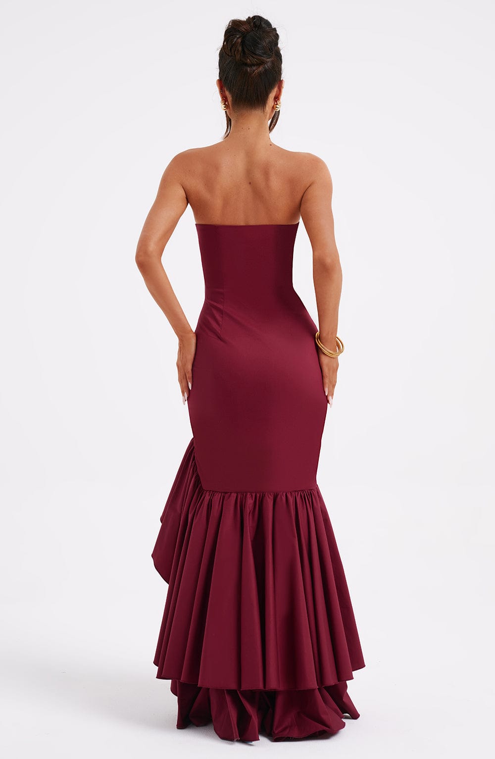 Drune | Ärmelloses Maxikleid Mit Schlitz Und Rüschen Für Frauen