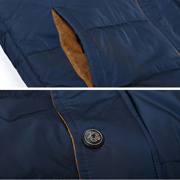 Drune | Herbst gefütterte Jacke mit Kapuze