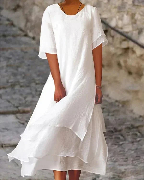Drune | Leichtes Sommerkleid aus Baumwolle für Elegante Auftritte