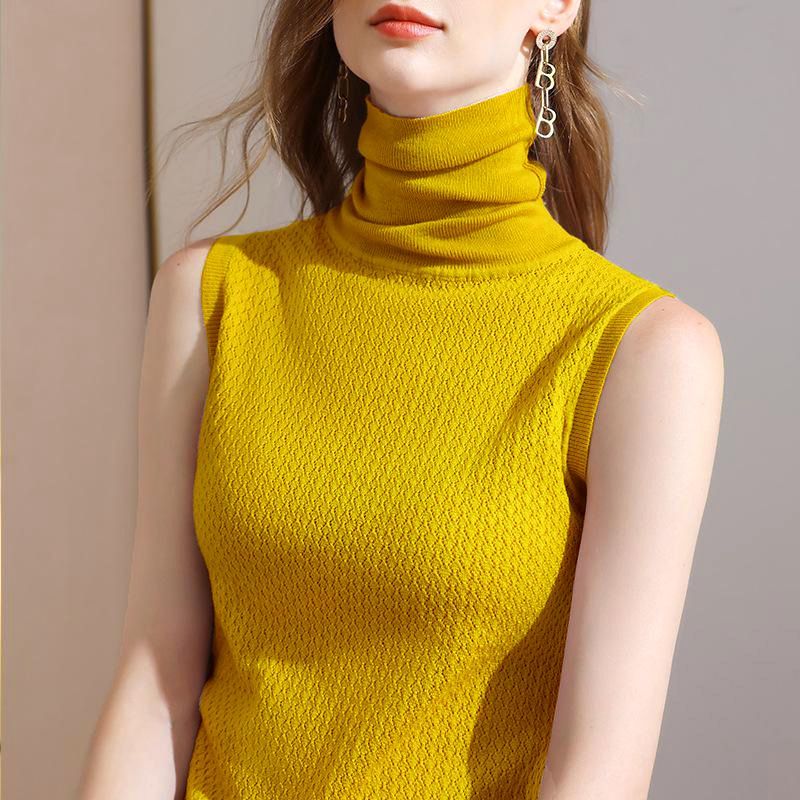 Drune | Gemütlicher Hochgeschlossener Ärmelloser Pullover