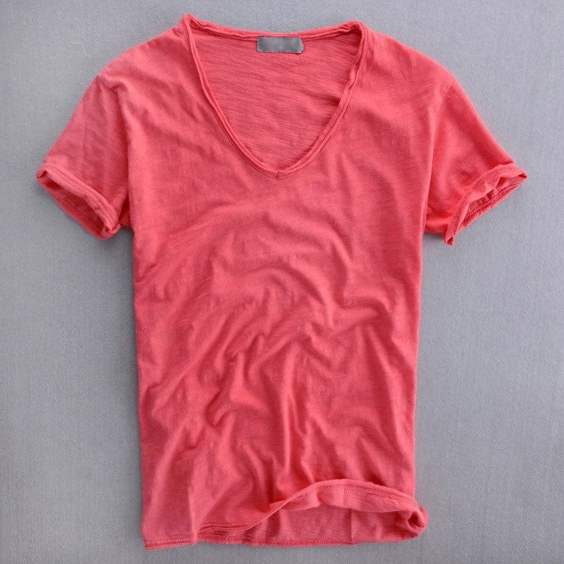 Drune | Herren T-shirt Klassisches Slim Fit Shirt Aus Weichem Material