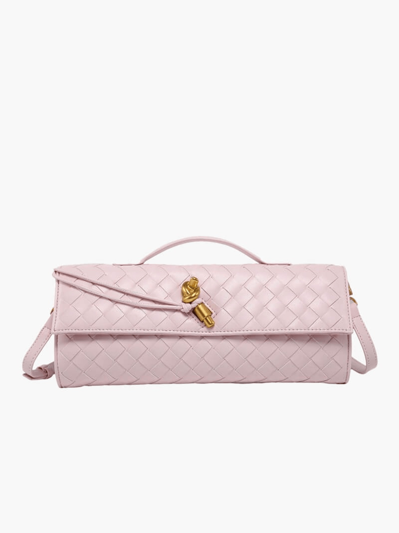 Drune | Luxuriöse Gewebte Handtasche Mit Goldverschluss