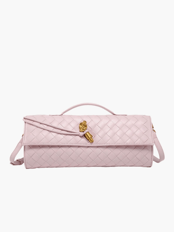 Drune | Luxuriöse Gewebte Handtasche Mit Goldverschluss
