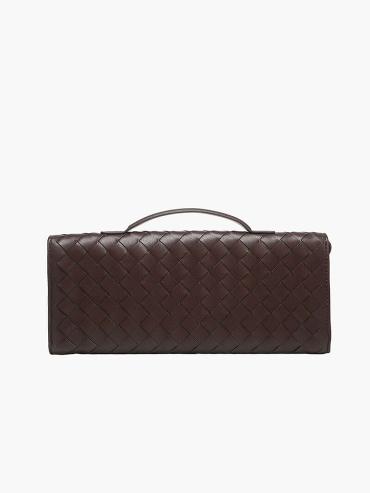 Drune | Luxuriöse Gewebte Handtasche Mit Goldverschluss