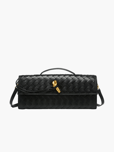 Drune | Luxuriöse Gewebte Handtasche Mit Goldverschluss