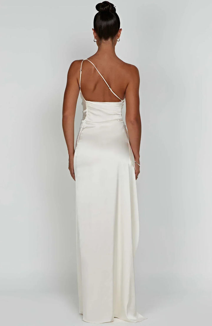 Drune | Elegantes Ein-Schulter-Kleid mit Schlitz