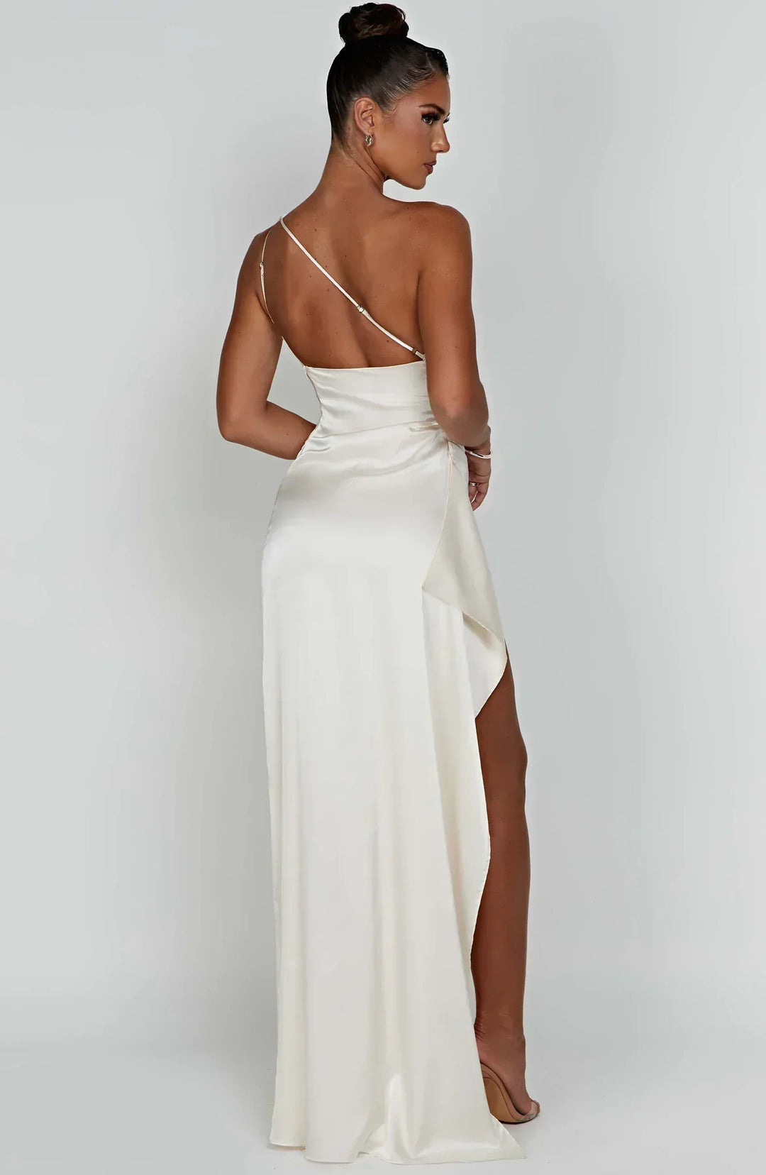 Drune | Elegantes Ein-Schulter-Kleid mit Schlitz