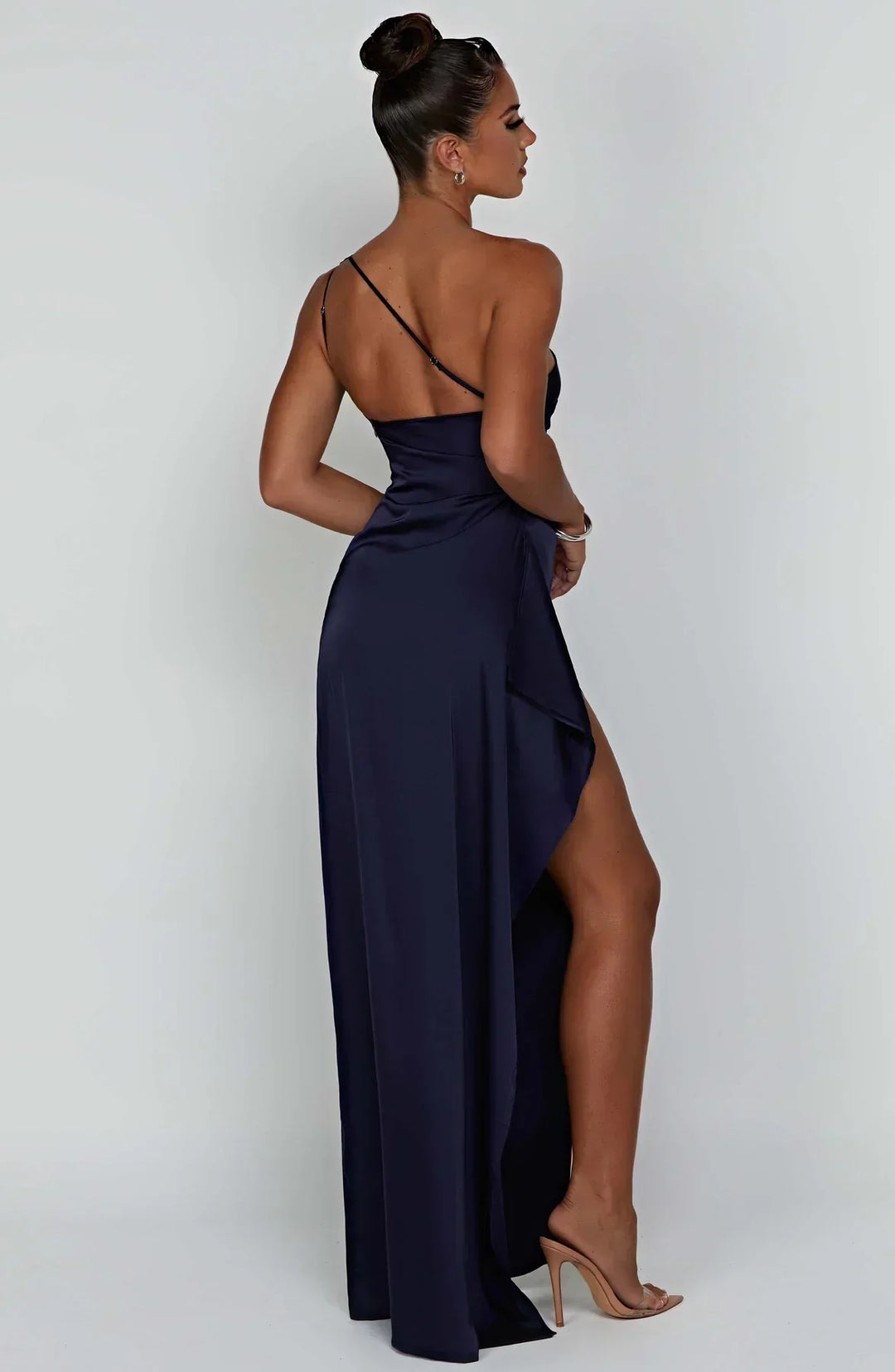 Drune | Elegantes Ein-Schulter-Kleid mit Schlitz