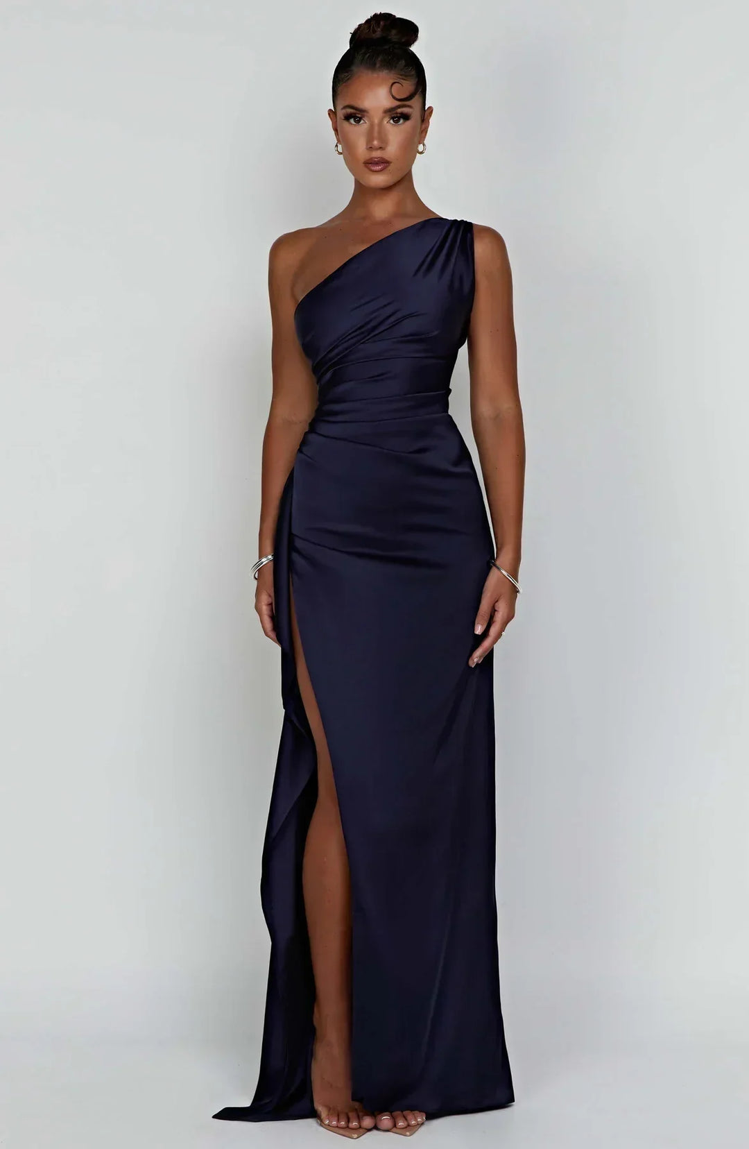 Drune | Elegantes Ein-Schulter-Kleid mit Schlitz