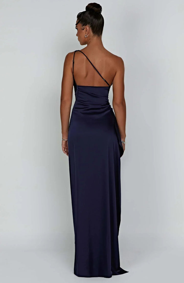 Drune | Elegantes Ein-Schulter-Kleid mit Schlitz
