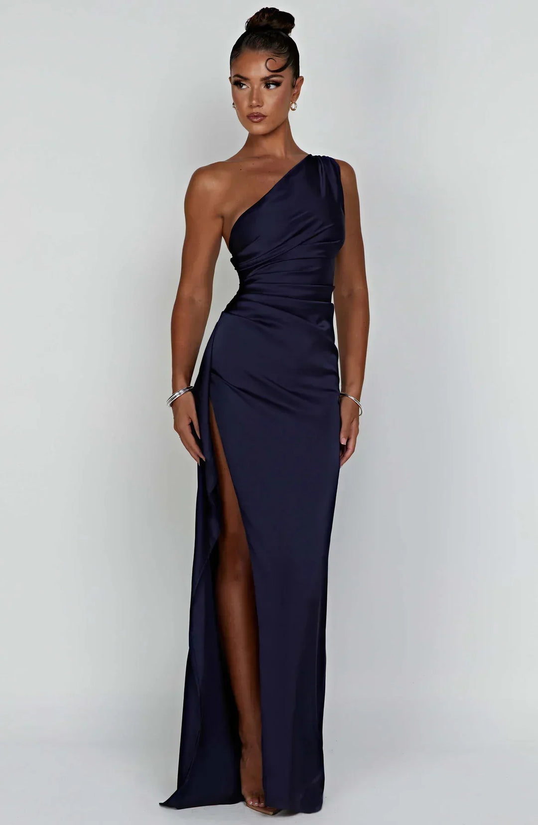 Drune | Elegantes Ein-Schulter-Kleid mit Schlitz