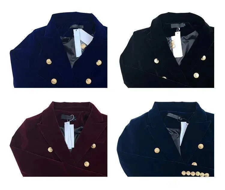 Drune | Aristokratischer Samt Blazer Damen - Lässig - Einfarbig