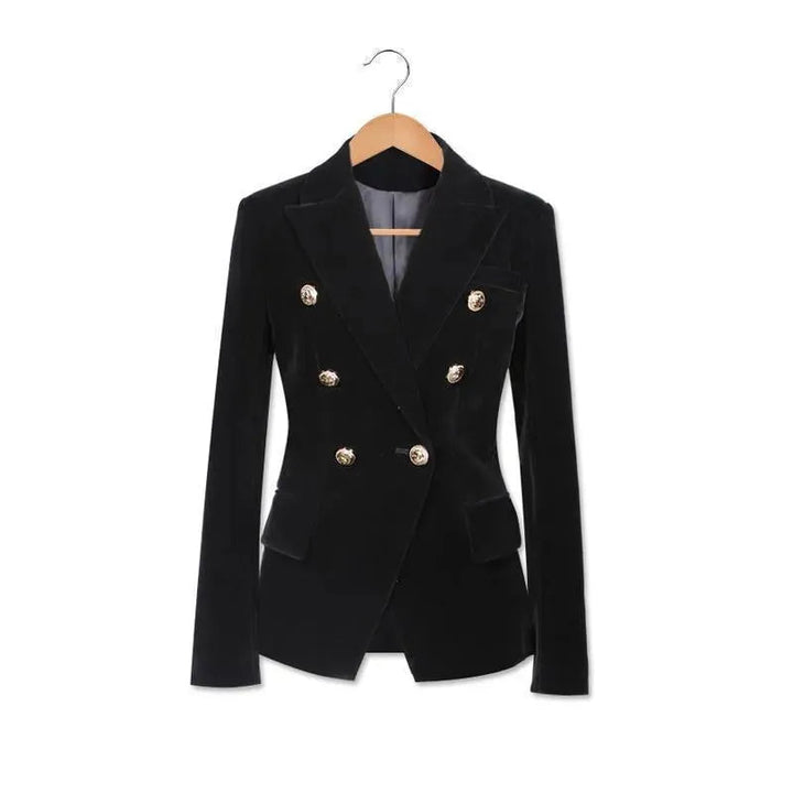 Drune | Aristokratischer Samt Blazer Damen - Lässig - Einfarbig