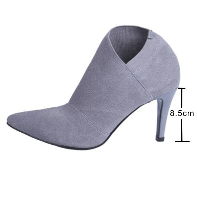 Drune | Damenschuhe für Jugendliche Höhe 8,5 cm Absatz Material Stiefel