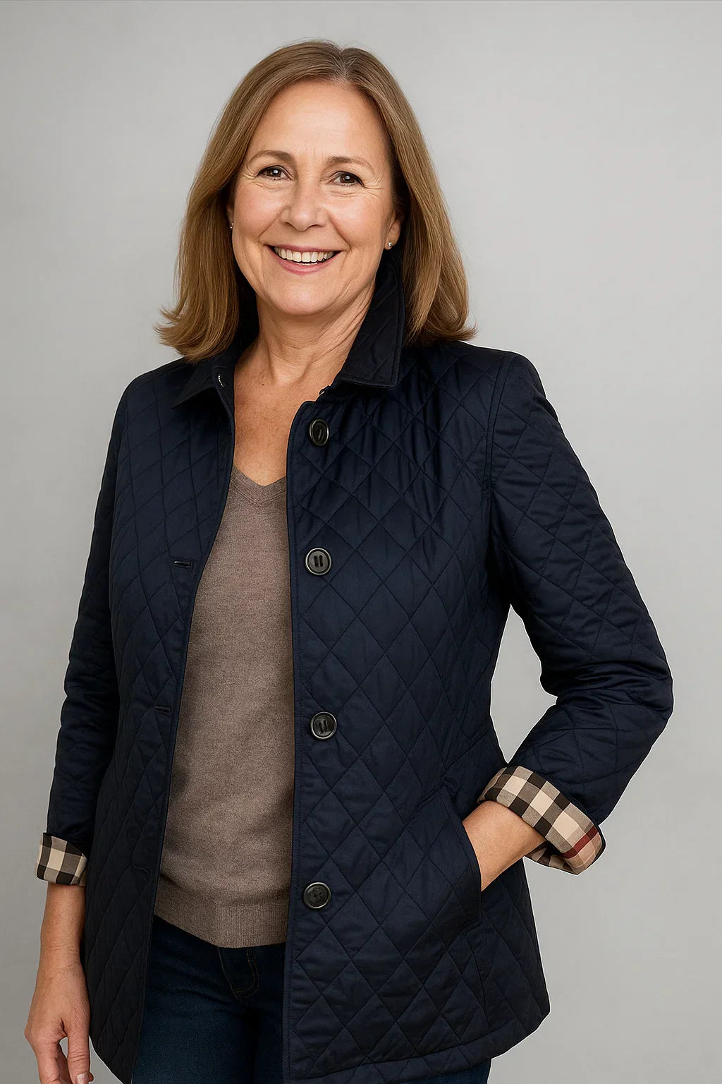Drune | Gesteppte Jacke mit klassischem Muster