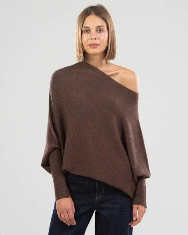 Drune | Asymmetrischer Übergroßer Damenpullover