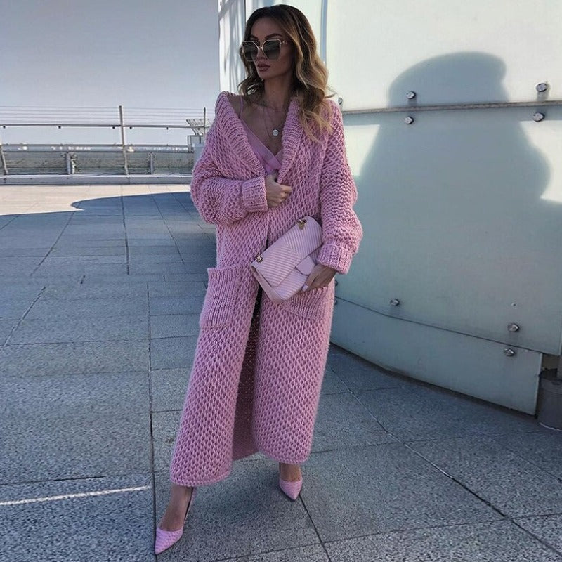 Drune | Langer StrickStrickjacke in Vielen Farben