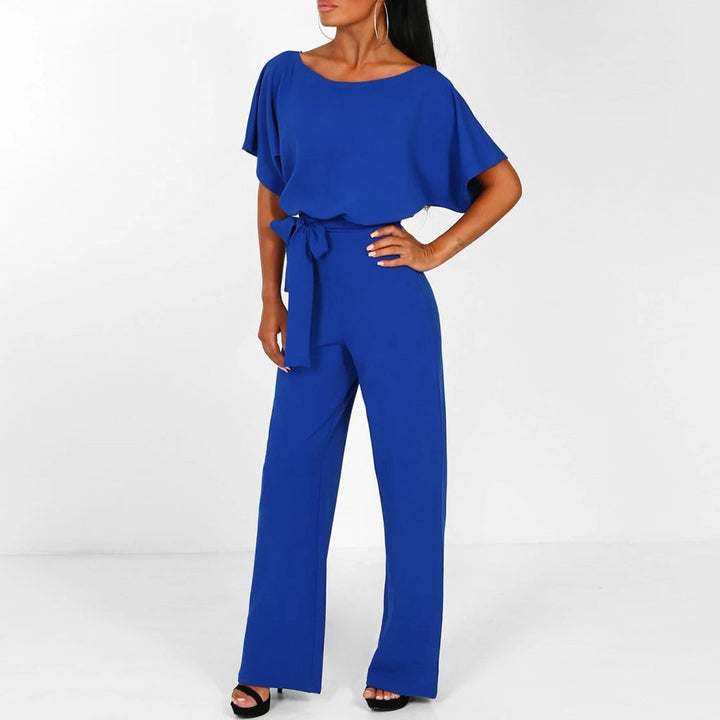 Drune | Elegante Taille Gürtel Damen Jumpsuit