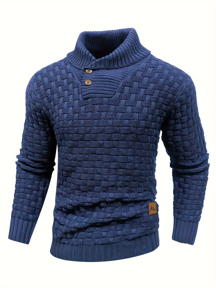 Drune | Strickpullover mit Geflochtenem Muster Klassisch und Bequem Perfekt Für Den Alltag
