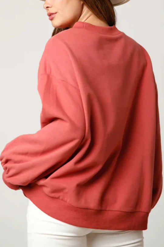 Drune | Weihnachts Süßigkeitenhaus Pailletten Lässiger Lockere Pullover