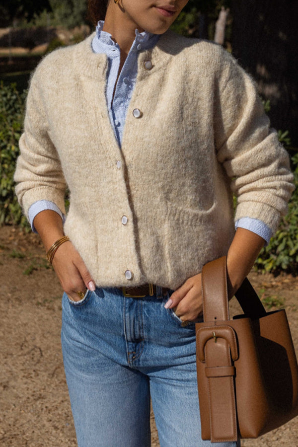 Drune | Rundhals-Cardigan mit Lockerer Passform