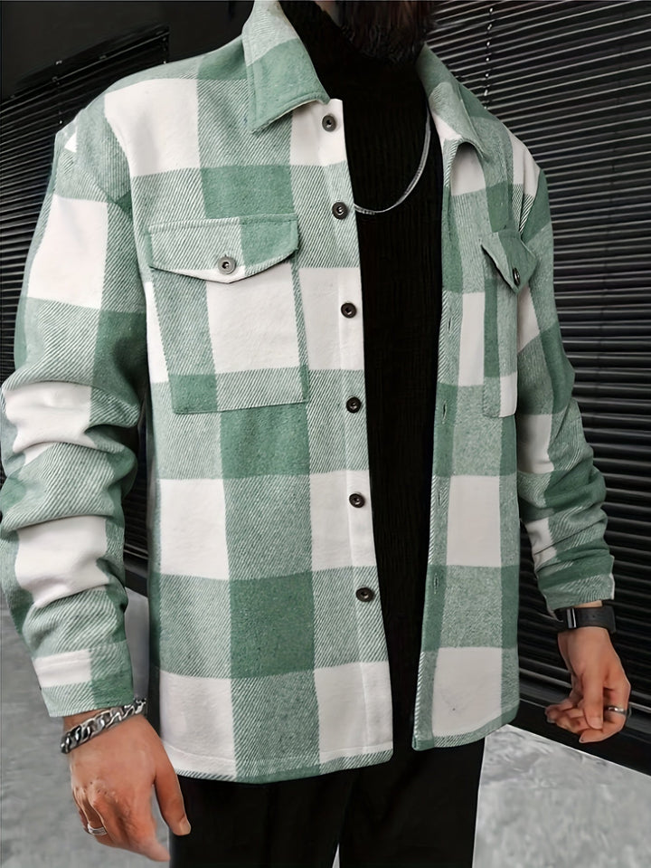 Drune | Karierter Hemdjacke Baumwolle Lässig und Trendy