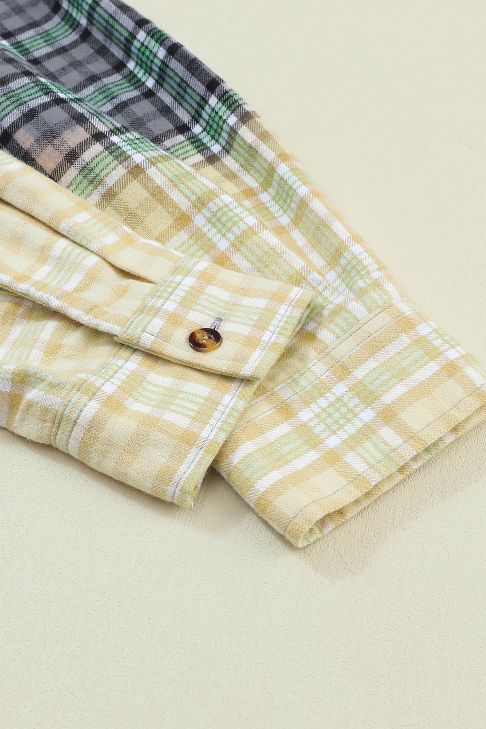 Drune | Patchwork Cam Jacket in Checkered Cotton Blend Trendy und Unique