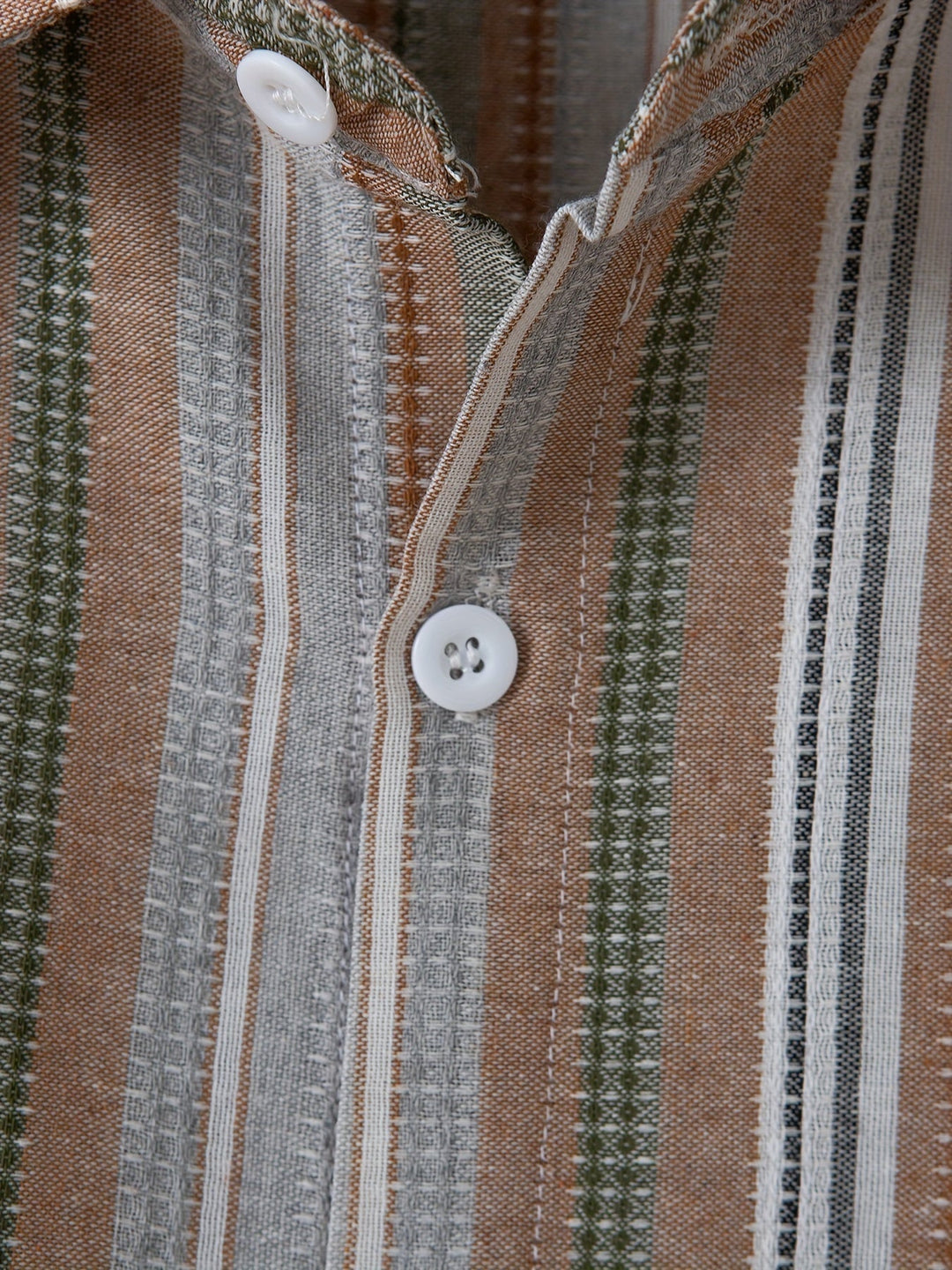 Drune | Gestreiftes Baumwoll Leinen Herrenhemd für entspannte Looks