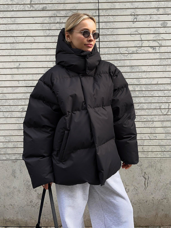 Drune | Damen Oversize Winterjacke mit Kapuze