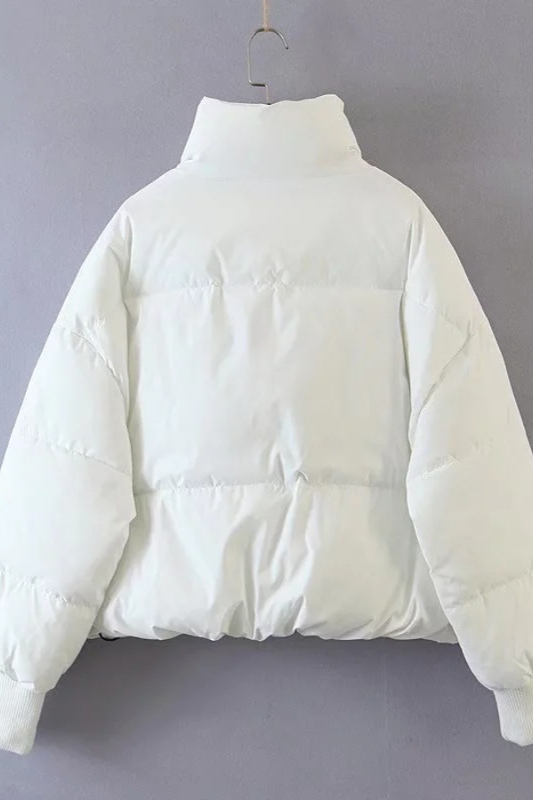 Drune | Kragen Reißverschluss Tasche Dick Warm Baumwolljacke