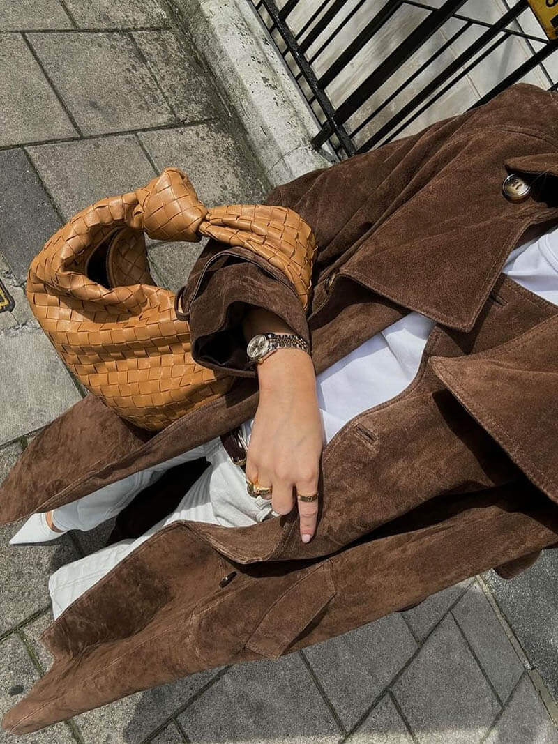Drune | Damen Klassischer Langer Trenchcoat