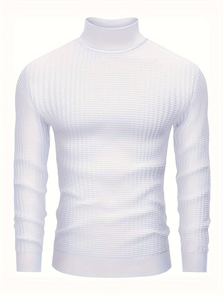 Drune | Rollkragenpullover Waffelstrick Polyester-mix