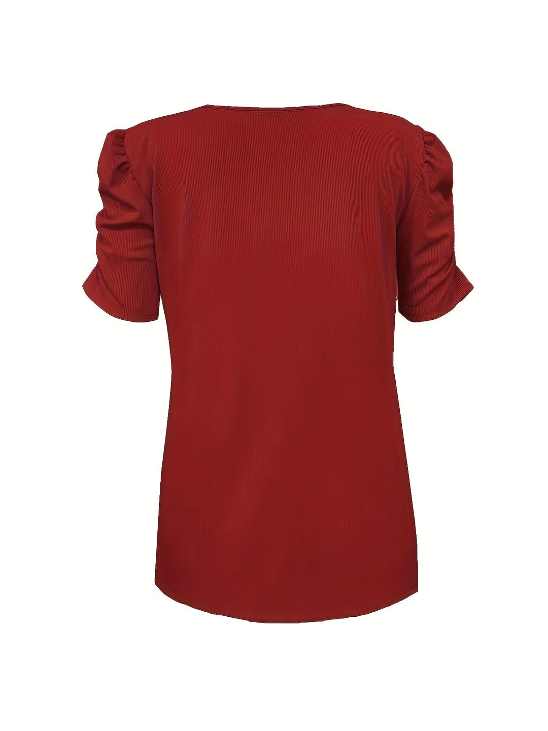 Drune | Elegantes Geripptes V-ausschnitt T-shirt Für Damen