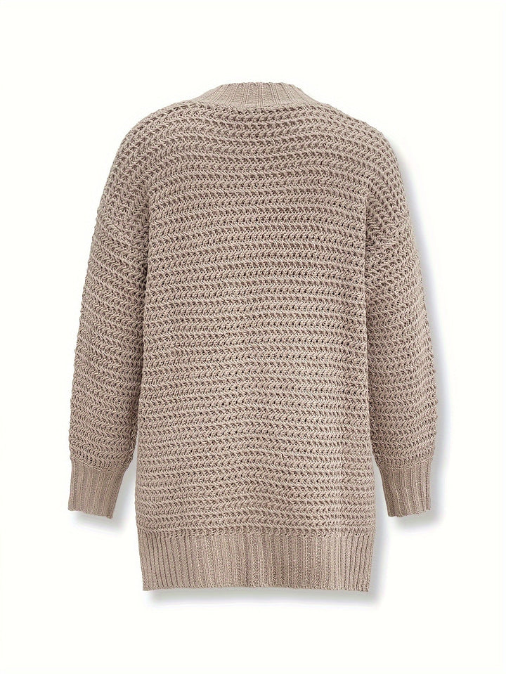 Drune | Baumwoll-Rollkragenpullover mit geteilten langen Ärmeln Pullover Damen - Perfekt für den Alltag